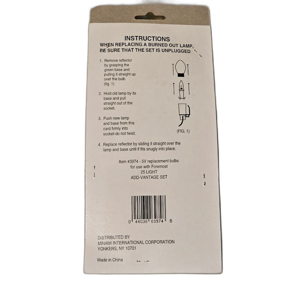 Replacement Bulbs For C7 Style Christmas Add-Vantage Lights Lot of 2 - 8 Bulbs - Picture 2 of 3